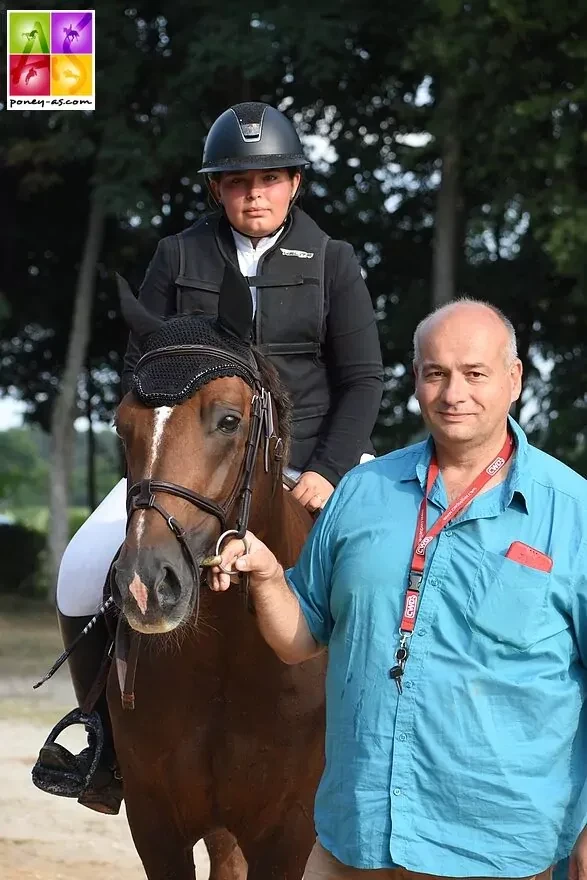 Jérôme Seiller avec un poney